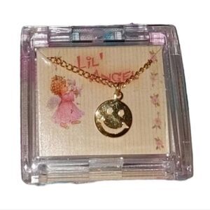 Vintage Lil' Angel gold colored necklace NIP🌈5 for $25‎